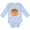 AE-Light Blue, variant on Inktastic Pumpkin Unicorn for Halloween and Thanksgiving Boys or Girls Long Sleeve Baby Bodysuit