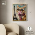 thumbnail image 5 of Cat Trip to Paris Canvas Cute Animal Art by Art Remedy, Gold Frame, 20" x 24", 5 of 7