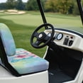 thumbnail image 6 of Pzuqiu Butterfly Floral Sky Golf Cart Seat Covers Breathable, All-Weather Protection, Suitable for Outdoor, Fit for Club Car Precedent, 6 of 10