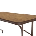 thumbnail image 4 of Correll Cfa2448Px-06 .75 Inch High-Pressure Top Folding Tables - Adjustable Height - Med Oak, 4 of 4