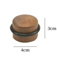 thumbnail image 4 of Topes de Puerta - Tope de Puerta Adhesivo de Madera para Suelo - Topes de Protección para Puertas y Paredes - Paquete 6 unidades (Roble), 4 of 5