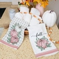 thumbnail image 4 of Fall Kitchen Towels for Fall Decor,Pink Pumpkin Polka Dot Autumn Dish Towels 18x26 Inch Set of 2,Farmhouse Home Thanksgiving Harvest Vintage Decorations, 4 of 6