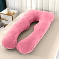 thumbnail image 3 of Sulaicai 1Pcs Pregnancy Pillow Cover, U Shaped Pillow Cover, Pregnancy Pillow Case, Maternity Pillowcase with Removable Cotton Cover, 51.2x27.6 Inch, 3 of 8
