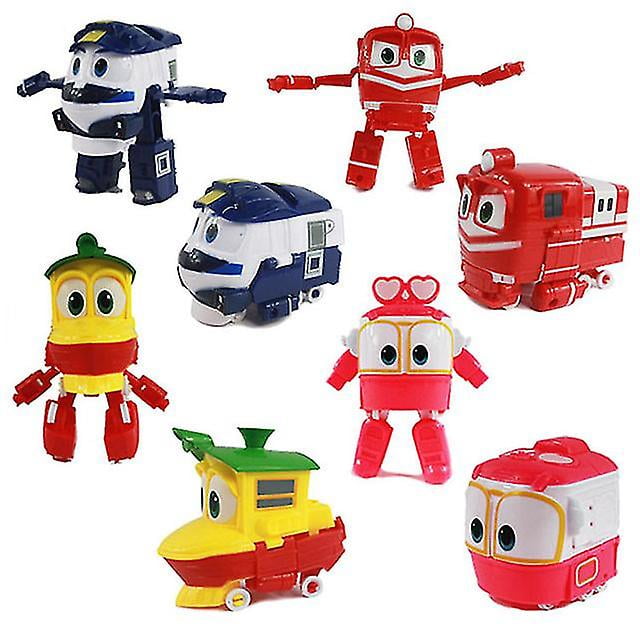 Sajy Robot Trains Transformation Kids Juguetes 11cm Pvc Rt Model
