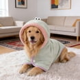 thumbnail image 1 of Hooded Bathrobe For And Cats Absorbent Microfiber Drying Robe With Secure Tie Belt For After Bath Spa Grooming, 1 of 4