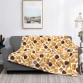 thumbnail image 2 of Fotbe Coffee Bun Hot Dog Manta de Franela con Estampado, Manta Ultrasuave para Cama, Sofá, Auto, Hipoalergénica y Antibolitas-40"x30", 2 of 6