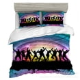 thumbnail image 2 of Housse de Couette Note de Piano Rythmique, Ensemble de Literie, Ensemble Trois Pièces, Impression 3D, Microfibre, Housse de couette-ZJKDGJKJ, 2 of 4