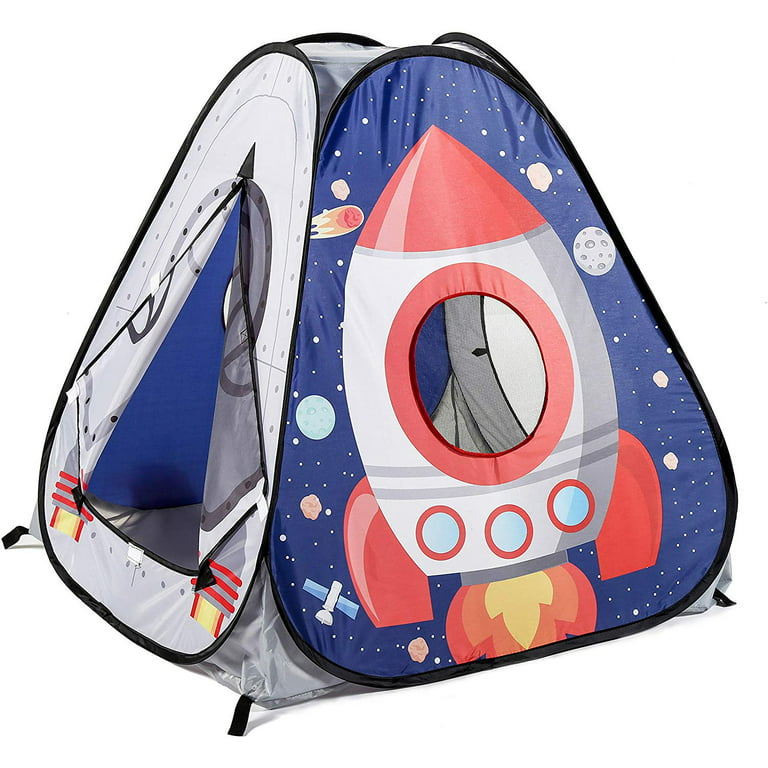 Utex 3PC Space Astronaut Kids Play Tent Pop Up Play Tents with Tunnels for Kids Boys Girls Babies and Toddlers Indoor/Outdoor Playhouse Stem