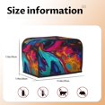 thumbnail image 5 of Yiaed Colorful Abstract Swirls Print Two Slice Bread Machine Cover, Universal Size Kitchen Appliance Cover for Bread Machine,Bread Machine Cover, 5 of 7