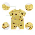 thumbnail image 2 of SUTENG Newborn Baby Clothes Girl Boy 100% Cotton Jumpsuit Summer Short Sleeve Romper 0-12 Month Infant Toddler Pajamas One Piece Outfit, 2 of 5