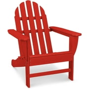 Hanover Classic All-Weather Adirondack Chair in Sunset Red