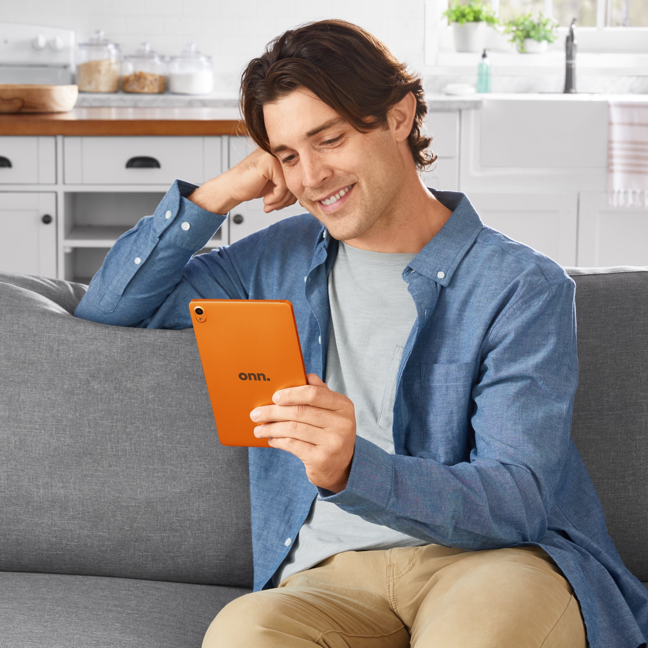 onn 8" Tablet, 32GB, (2024 Model) - Papaya