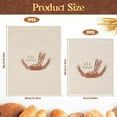 thumbnail image 3 of Set of 4 Linen Bread Bags, Bread Bag with Drawstring, Bread Bag Storage Fresh, 3 of 9