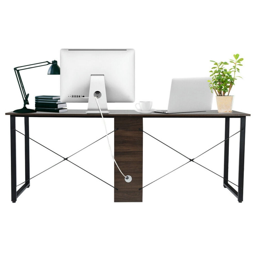 GVN 2-Person 79 Inch Computer Desk with Spacious Desktop and Cabinet, Desk for Bedroom, Gaming Computer Desks for Study,Working,Writing GVN 2-Person 79 Inch Computer Desk with Spacious Desktop and Cabinet, Desk for Bedroom, Gaming Computer Desks for Study,Working,Writing