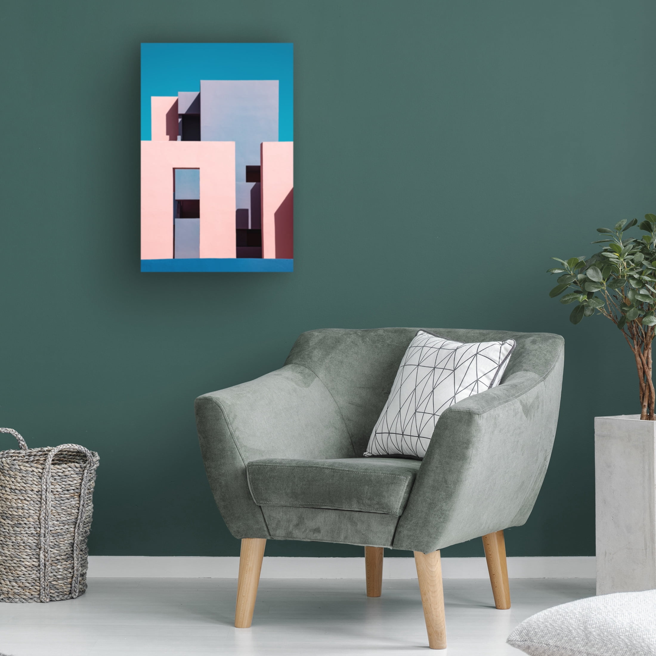 Trademark Fine Art Linda Wride Muralla Roja 1 Canvas Wall Art
