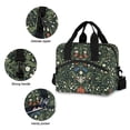 thumbnail image 3 of FORMRS Reusable Lunch Bag for Work School Leakproof Insulated Cooler with Adjustable Shoulder Strap, Green Flowers Pattern, 3 of 6