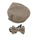 thumbnail image 2 of Fotografía de bebé Sombrero de caballero Pajarita, Gorra plana Sombrero de caballero Accesorio de fotografía de bebé recién nacido Accesorio de fotografía de bebé Funcionalidad inteligente, 2 of 14