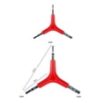 thumbnail image 4 of EeaseCA 3 Pcs Allen Wrench Hex Key Tool Set Steel Construction Y Shaped Spanner (Red), 4 of 7