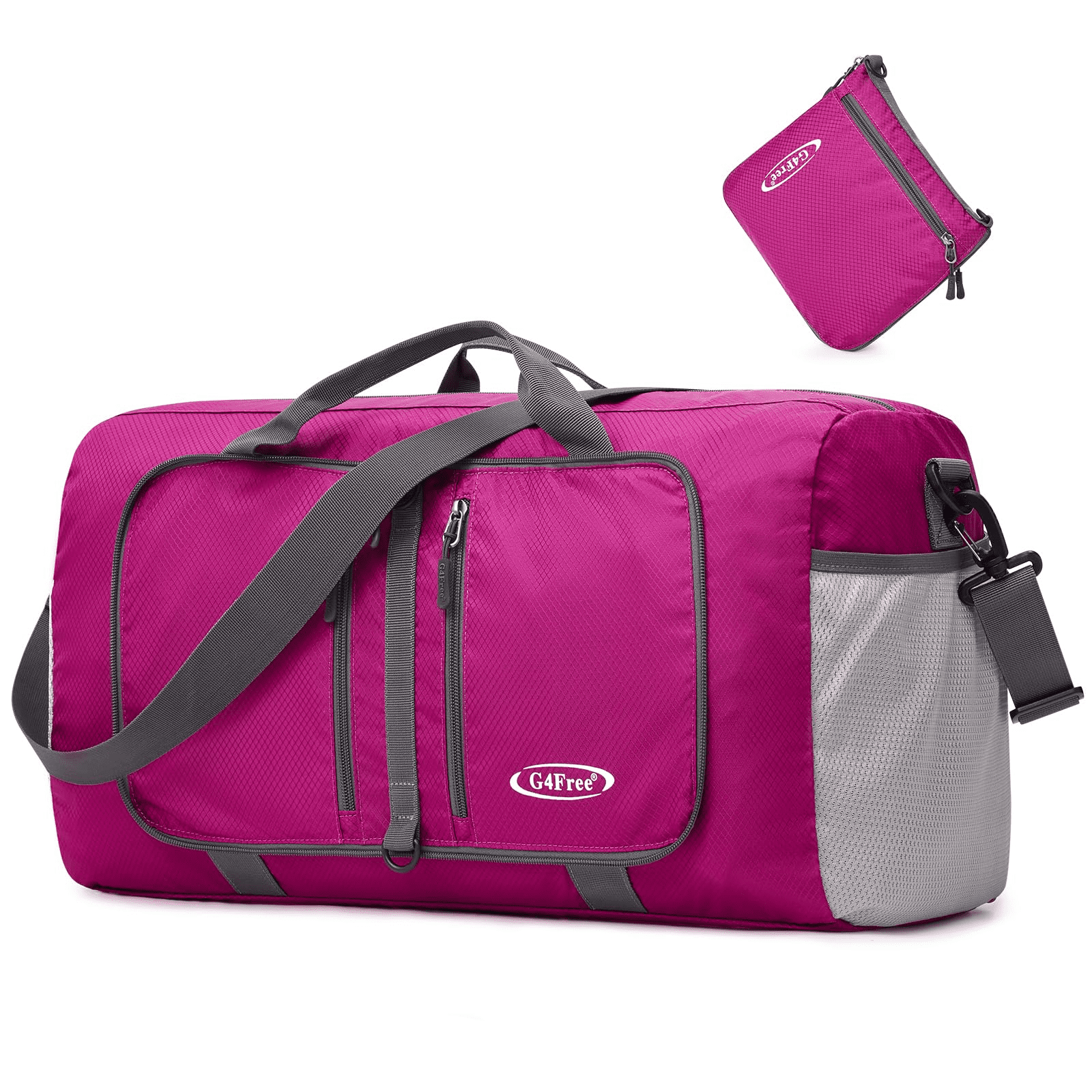 G4Free 40L/65L Foldable Duffel Bag, Water-Repellent Travel Backpack, Lightweight Carry Bag for Overnight Weekender Sports Men Women