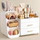thumbnail image 1 of Organizador de maquillaje HBlife con soporte para brochas, blanco, 1 of 6
