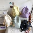 thumbnail image 5 of Mochila de gran capacidad para niñas, con un bonito colgante (blanca), 5 of 5
