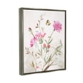 thumbnail image 3 of Stupell Industries Butterfly Floral Garden Carnations Graphic Art Luster Gray Floating Framed Canvas Print Wall Art, Design by Nina Blue, 3 of 6