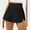 Black, variant on Hvot&aat Womens High Waisted Dolphin Shorts Quick Dry Athletic Workout Shorts Elastic Waist And Comfy Liner Yoga Sports Shorts