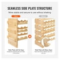 thumbnail image 2 of 48 Bottle Wine Rack, Stackable Bamboo Wood Wine Storage - 6 Tier Floor Standing Wine Holder Display Shelf for Kitchen, Bar, Cellar - Natural Finish, 2 of 7