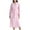 Pink, variant on VANLOFE Unisex Warm Pajamas Household Clothes Solid Bathrobe Lengthened Night-robe Man's Nightgown Casual Robes Pink Robes Sleepwear for Woman M