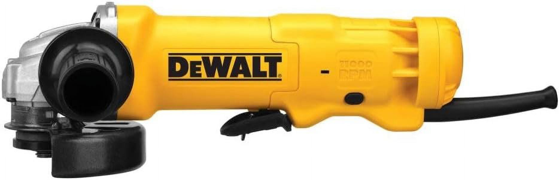 DEWALT Small Angle Grinder 4-1/2 In 11 Amp - 1 Speed - Yellow