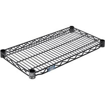 Global Industrial S1224B Nexel Black Epoxy Wire Shelf - 24 x 12 in.