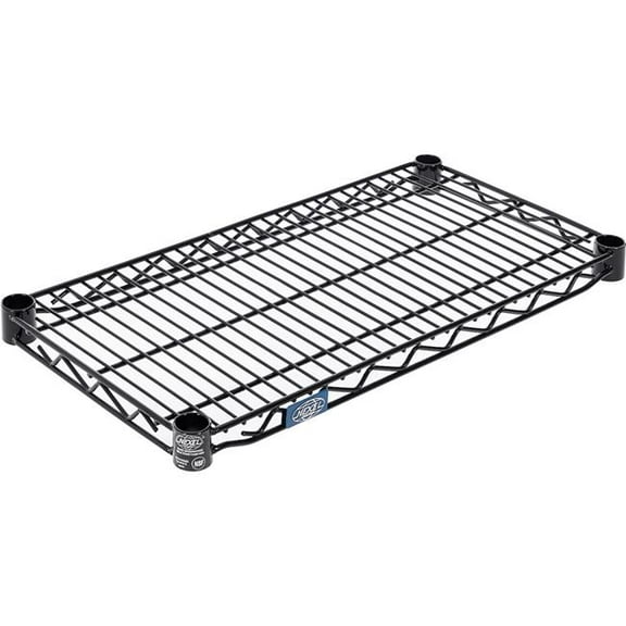 Global Industrial S1224B Nexel Black Epoxy Wire Shelf - 24 x 12 in.