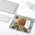 thumbnail image 4 of Sunflower And Bee Stay Close To People Who Feel Like Sunshine Mouse Pad, 10"x12" Mousepad With Stitched Edge, Non-Slip Rubber MousePads for Office Laptop, 4 of 8