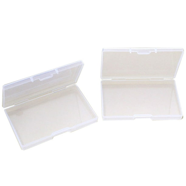 2pcs Nombre comercial portátil CardCase de escritorio Nombre de escritorio Organizador Cosméticos Componentes Suministros de accesorios pequeños Organizador de caja de crédito de crédito