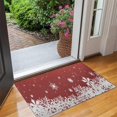 thumbnail image 2 of Red Christmas Snowflake Pattern Door Rugs,Washable Non Slip Door Mats Indoor,Decorative Door Mats,Entry Mat Indoor for Entrance,Bedroom,Kitchen,Bathroom,17"x30", 2 of 6