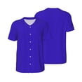 thumbnail image 3 of Daiia Darkblue Mens Baseball Jersey Button Down Shirts Short Sleeve Sports Uniforms-XX-Large, 3 of 9
