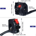 thumbnail image 4 of 1 Pair Motorcycle Switch Handlebar Controller Switch Motorbike Horn Turn Signal Start Switch Button, 4 of 5