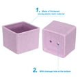 thumbnail image 4 of Unique Bargains 2.5' Square Plastic Succulent Planter with Drainage Flowerpot Container, Purple 3 Pack, 4 of 5