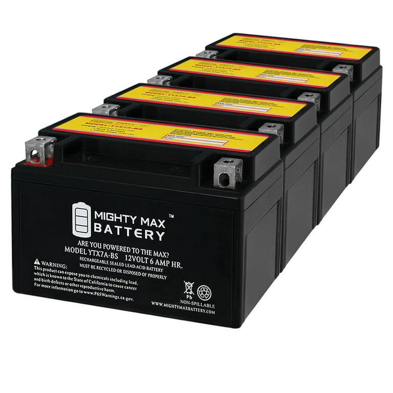 Batterie Scooter - SYM ORBIT 50 4T. de 2009 à 2017 YTX7A-BS étanche AGM 12V  / 6Ah