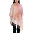 thumbnail image 1 of Foulard à Franges pour Femmes, Rose, Long Châle Léger et Chaud, 1 of 6