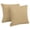 Sandstone, variant on 18-inch Outdoor Spun Polyester Square Throw Pillows (Set of 2) - Sandstone