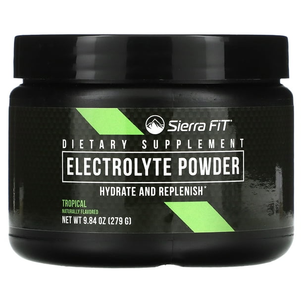 Electrolyte Powder, Tropical, 9.84 oz (279 g), Sierra Fit