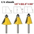 thumbnail image 6 of BE-TOOL 1/4 Router Bit Set Radius Round Over Edge Forming Router Bit Yellow, 6 of 7