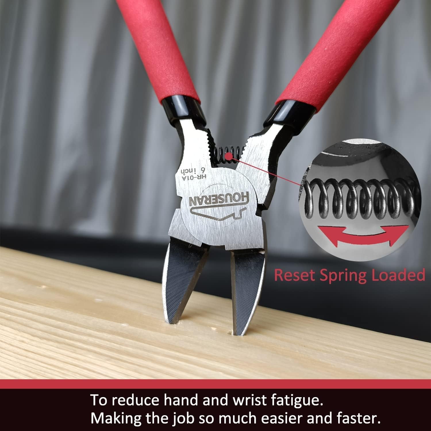 Wire Cutters, 5 PACK, 6" Wire Cutter Set, Side Cutters Flush Cut , Diagonal Cutting with 2 Layers Non-slip Handle, Spring Loaded Wire Cutters for Jewelry Making, Crafts, Zip Tie