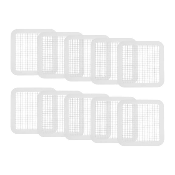 UNTERING 10pcs Disposables Shower Drain Hair Catcher Stickers for Floor Drain Bathroom Kitchen Filter Screen Stopper