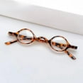 thumbnail image 5 of Mens Retro Personalized Tortoise Mini Round Reading Glasses Womens Fashion Spring Hinge Presbyopic Glasses Plastic Readers +1.00 (4 Pairs), 5 of 5