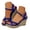Blue, variant on Pandaie Platform Wedge Sandals for Women 3.54 Inch Comfortable Arch Support Dressy Summer Open Toe High Heels with Ankle Strap Buckle Black Size 6