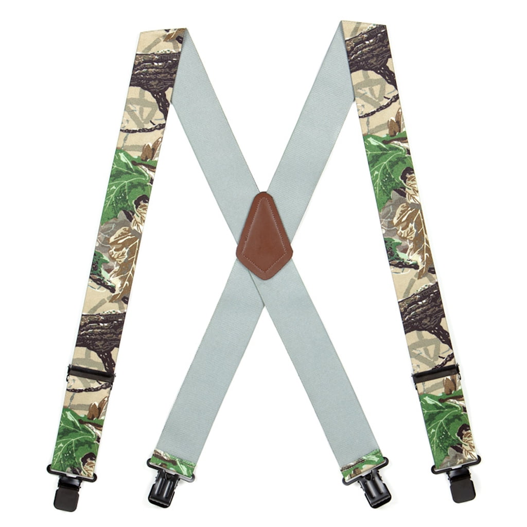 REALTREE XTRA® GREEN CAMO American Made Custom Suspenders 2" Wide CAMOUFLAGE 