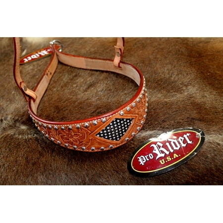 Horse Show Bridle Western Leather Barrel Racing Tack Rodeo NOSEBAND 