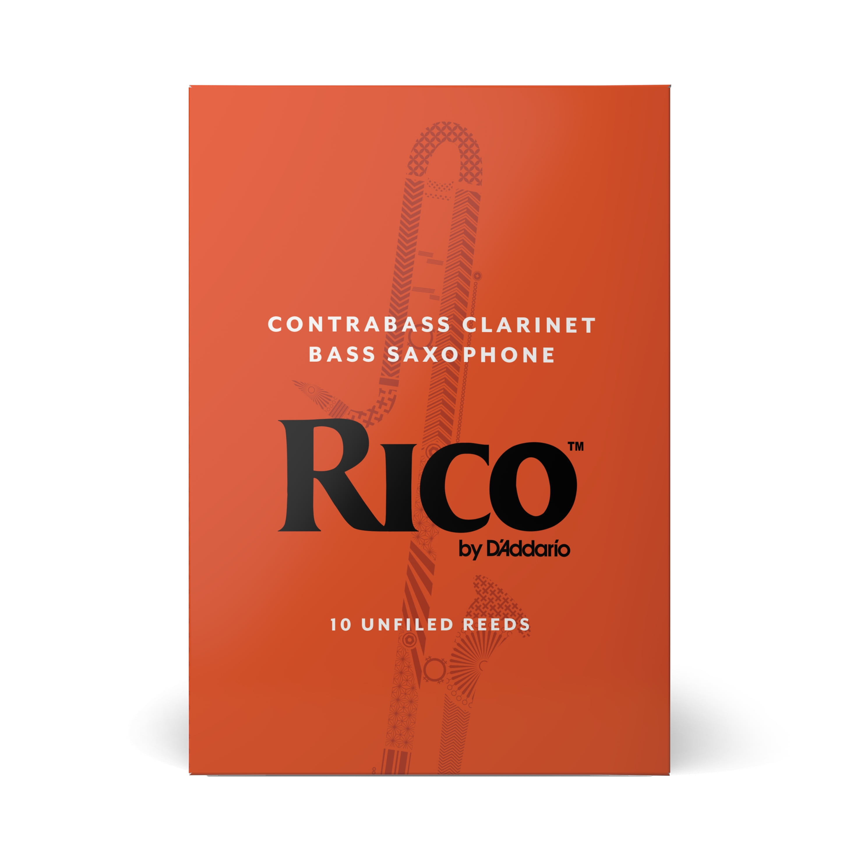 Rico Contra-Alto/Contrabass Clarinet Reeds, Box of 10 Strength 3.5